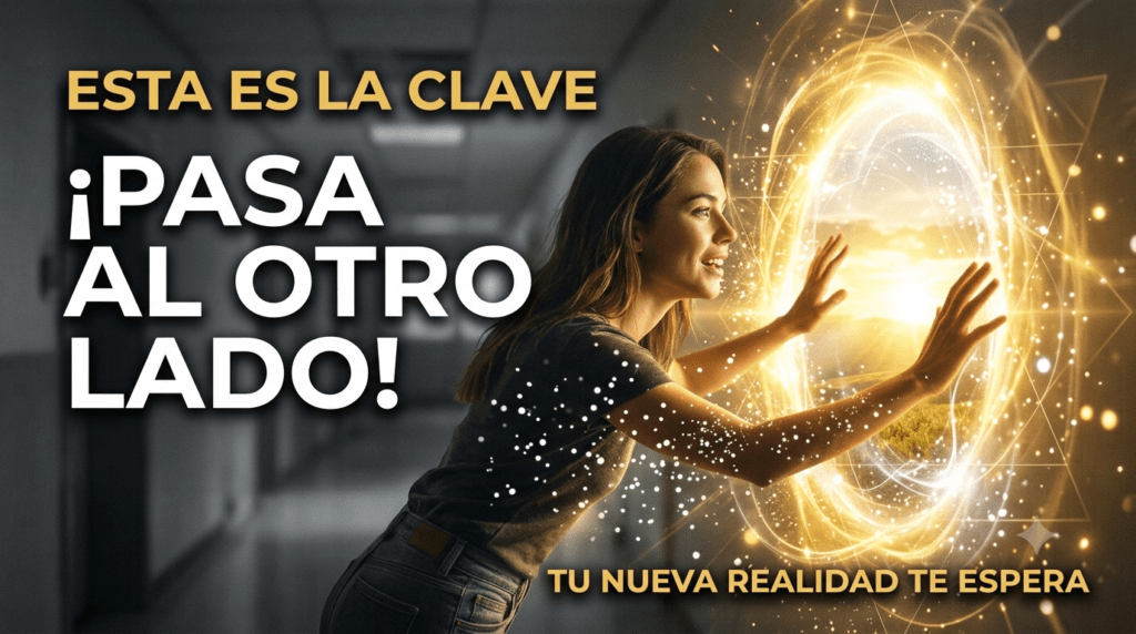 Montserrat Oliveros señalando el camino para cambiar tu realidad y romper patrones repetitivos.